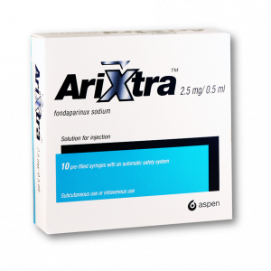 ARIXTRA 2.5 MG / 0.5 ML ( FONDAPARINUX SODIUM ) 10 SUBCUTANEOUS PREFILLED SYRINGES